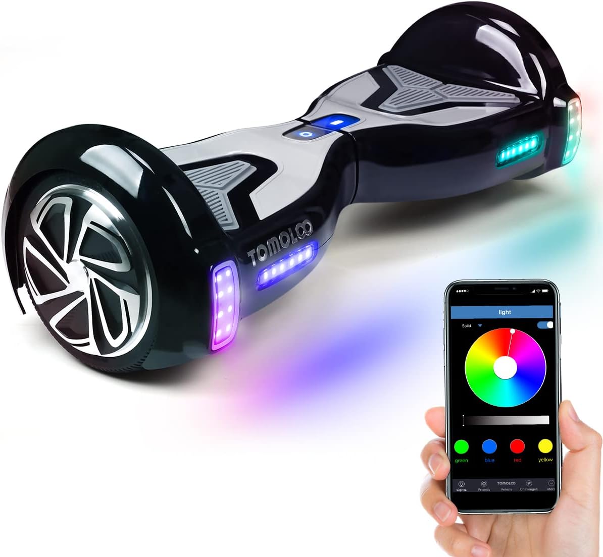 6.5" Wheel Self-Balancing Scooter with Bluetooth Speaker and LED Lights S7288