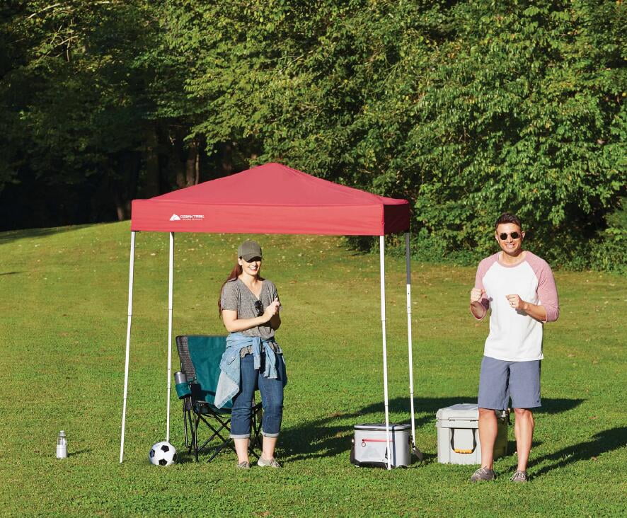 Brilliant Red 4' x 6' Instant Canopy F902629