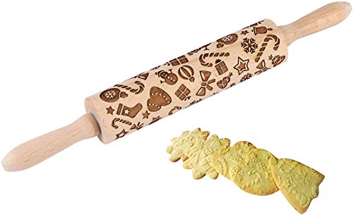 Christmas Wooden Rolling Pins G7276