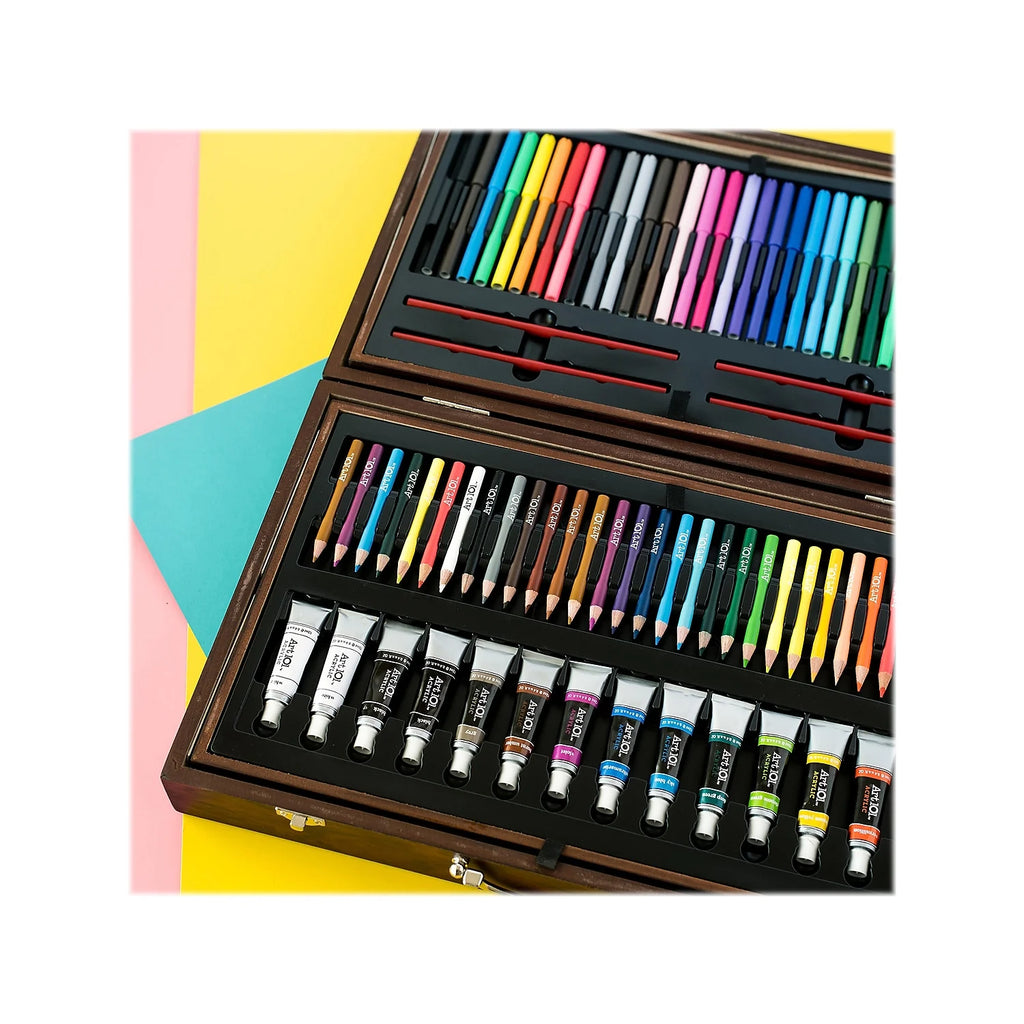 215 Piece Art Set in Wood Case V17547