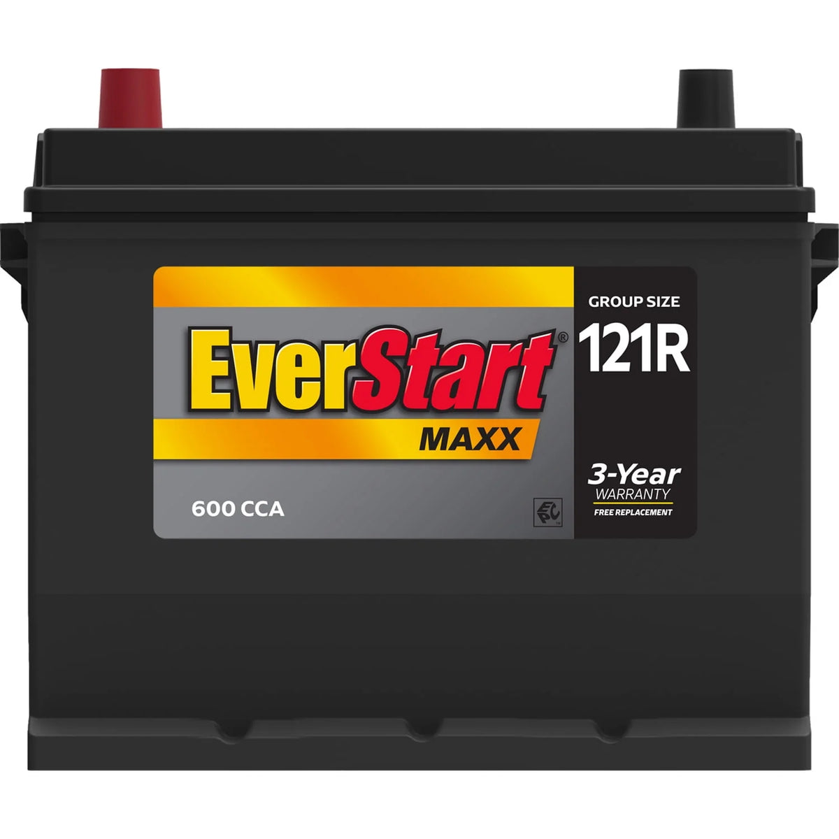 Lead Acid Automotive Battery, Group Size 121R 12 Volt, 600 CCA V781