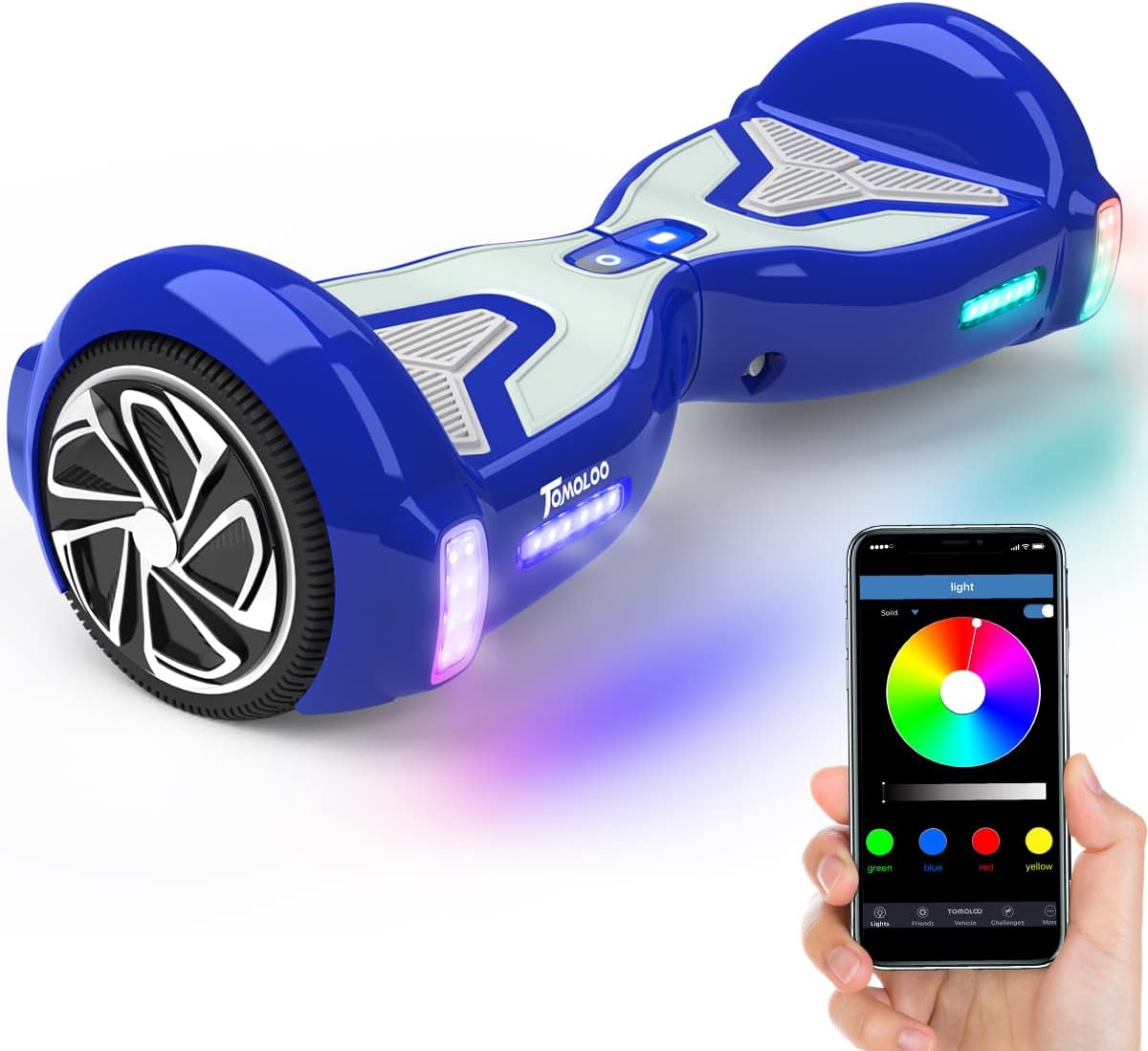 6.5" Wheel Self-Balancing Scooter with Bluetooth Speaker and LED Lights S7288