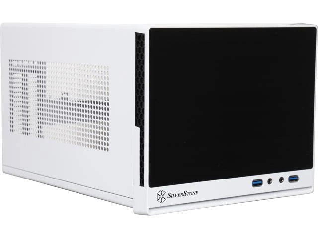 Mini-DTX Small Form Factor Computer Case Black/White Q6863