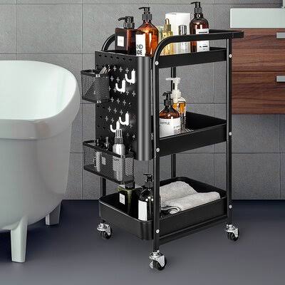 Black Kitchen Cart R572