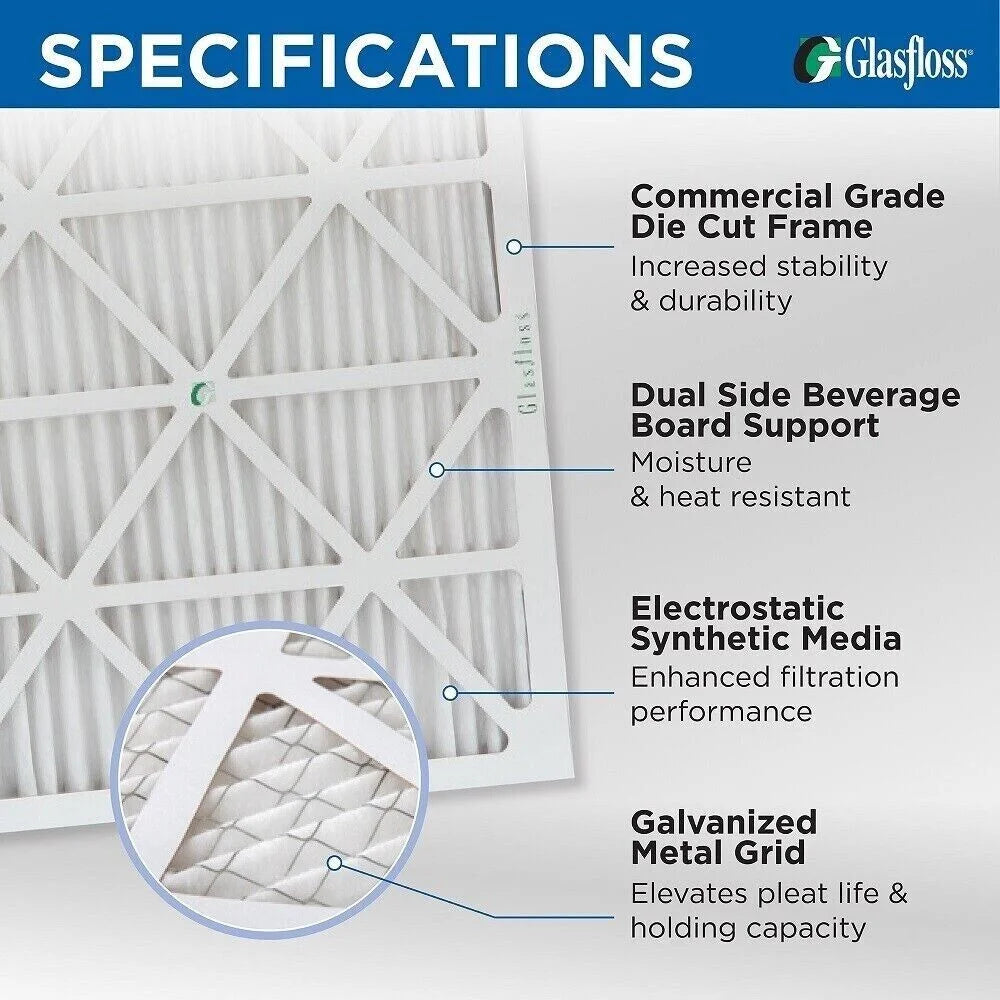 4 Pack MERV 13 Pleated AC Furnace Air Filters L97135