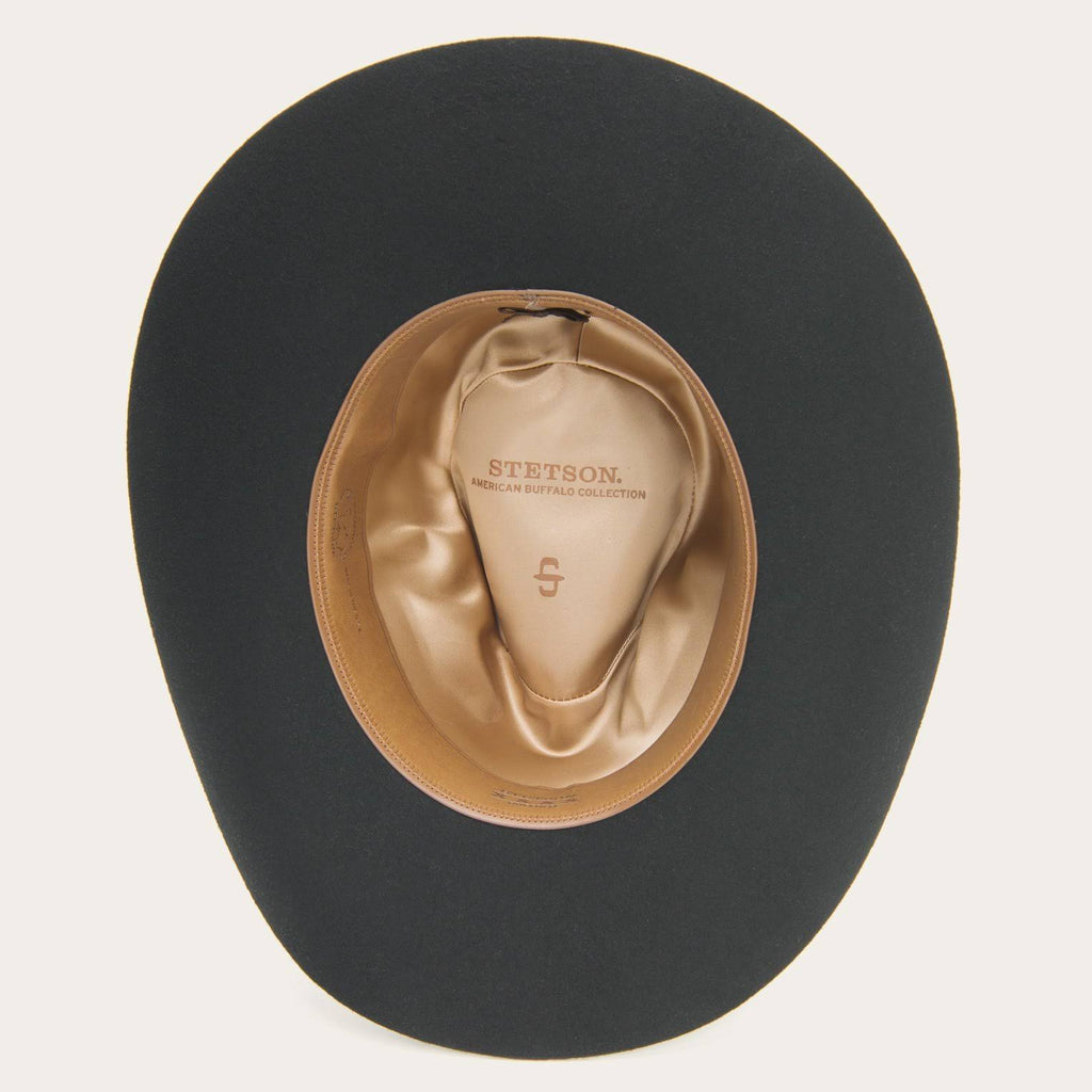 Black Buffalo Fur Hat K370