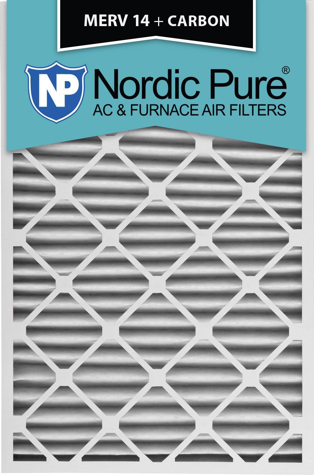 24x30x2 MERV 14 Carbon AC Furnace Filters Qty 3 N267981