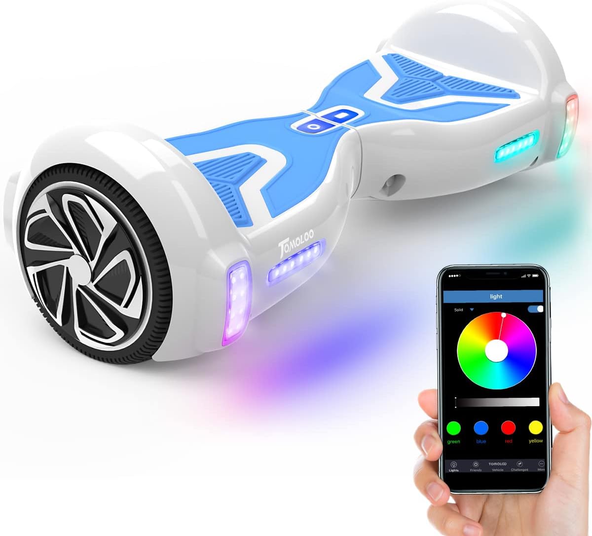 6.5" Wheel Self-Balancing Scooter with Bluetooth Speaker and LED Lights S7288