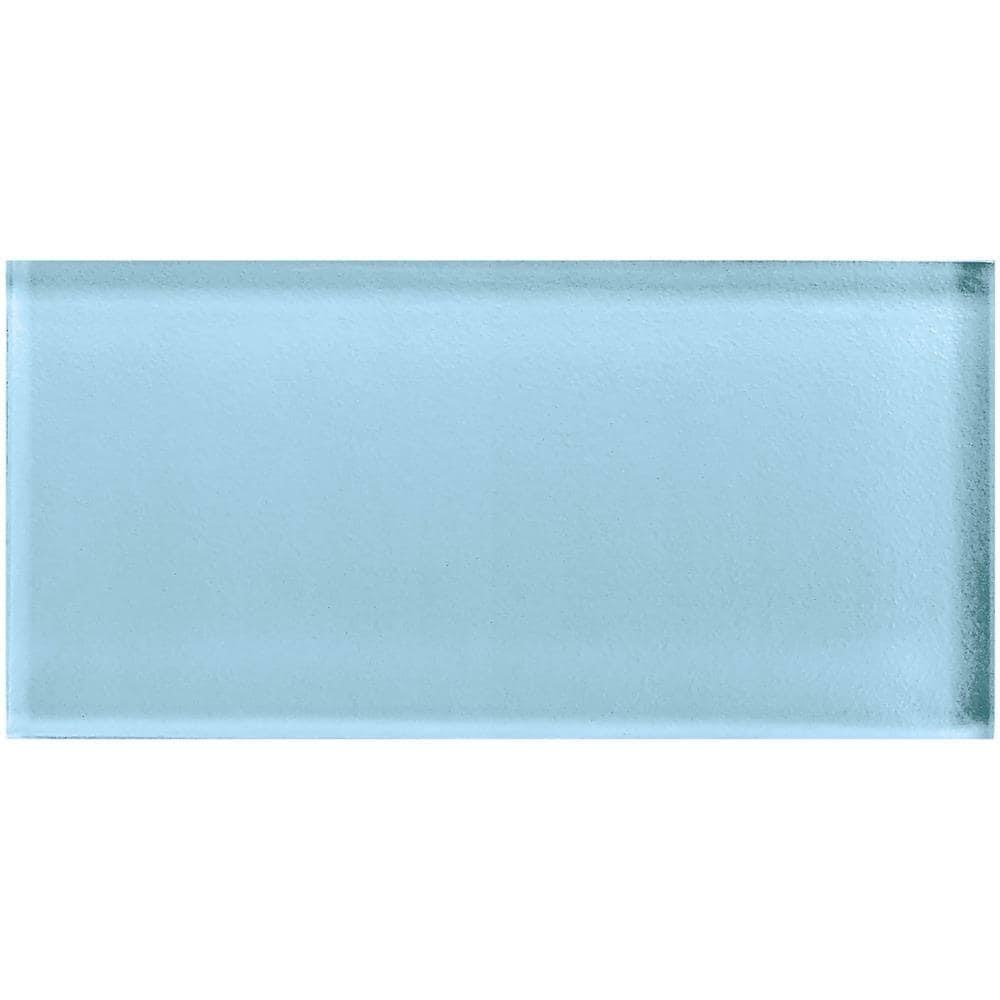 32-Pack Powder 3-in x 6-in Unglazed Glass Subway Wall Tile V943226