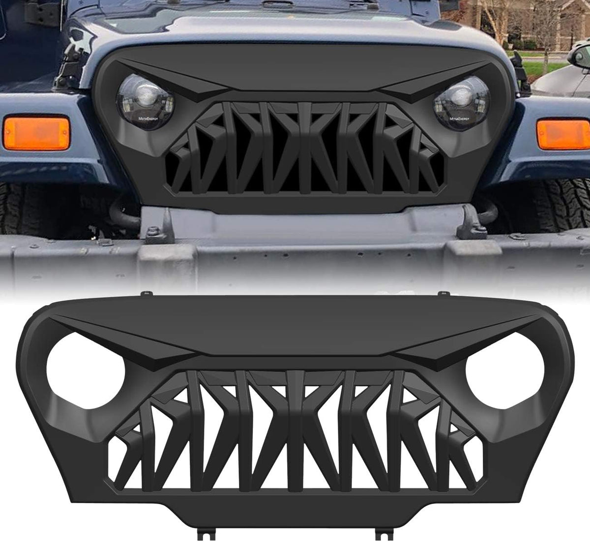 Front Matte Black ABS Grill Cover T50600