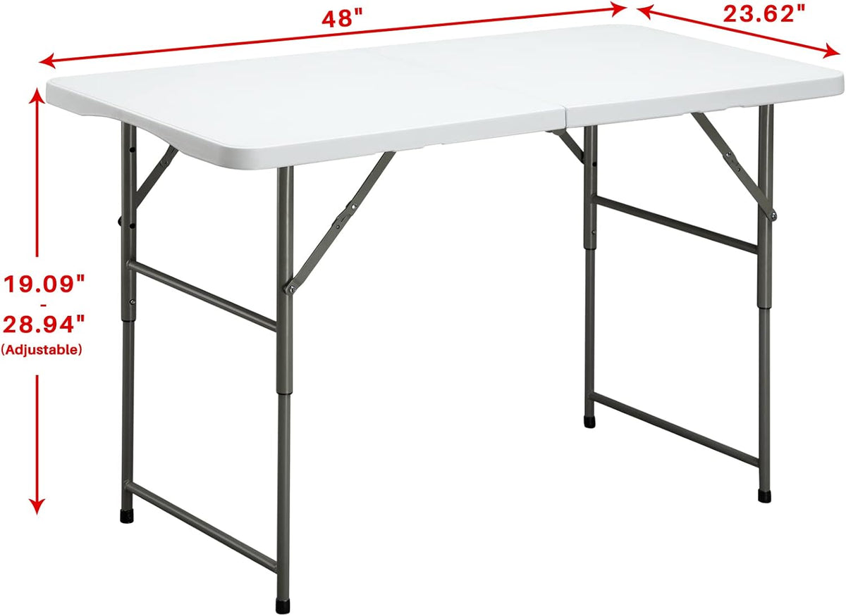 4ft Height Adjustable Plastic Picnic Table O31907