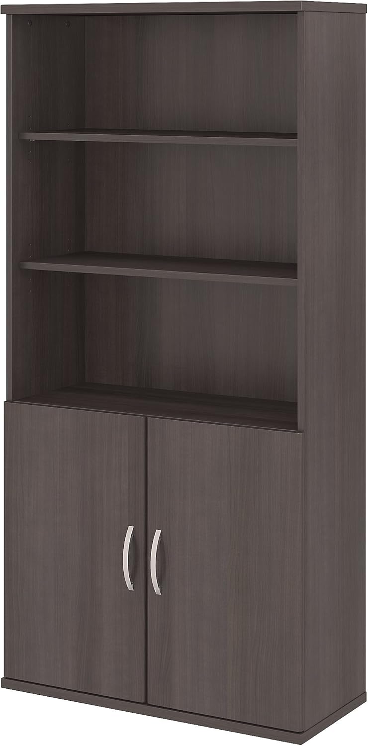 5 Shelf Bookcase with Doors Z268886