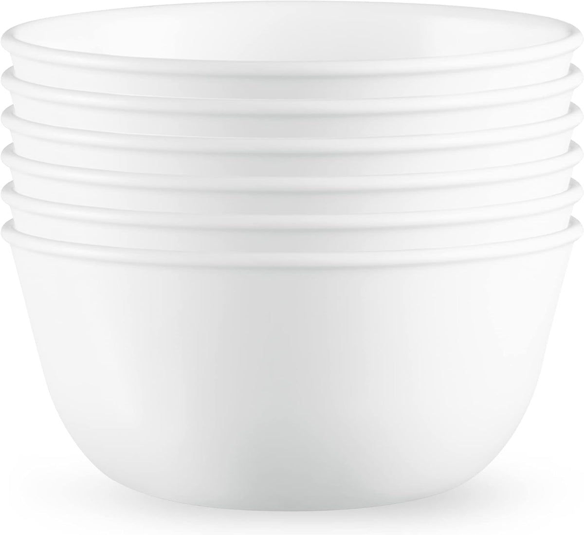 18 Piece Glass Dinnerware Set, Service for 6, 28 oz Soup Bowls Set of 6 Z7575