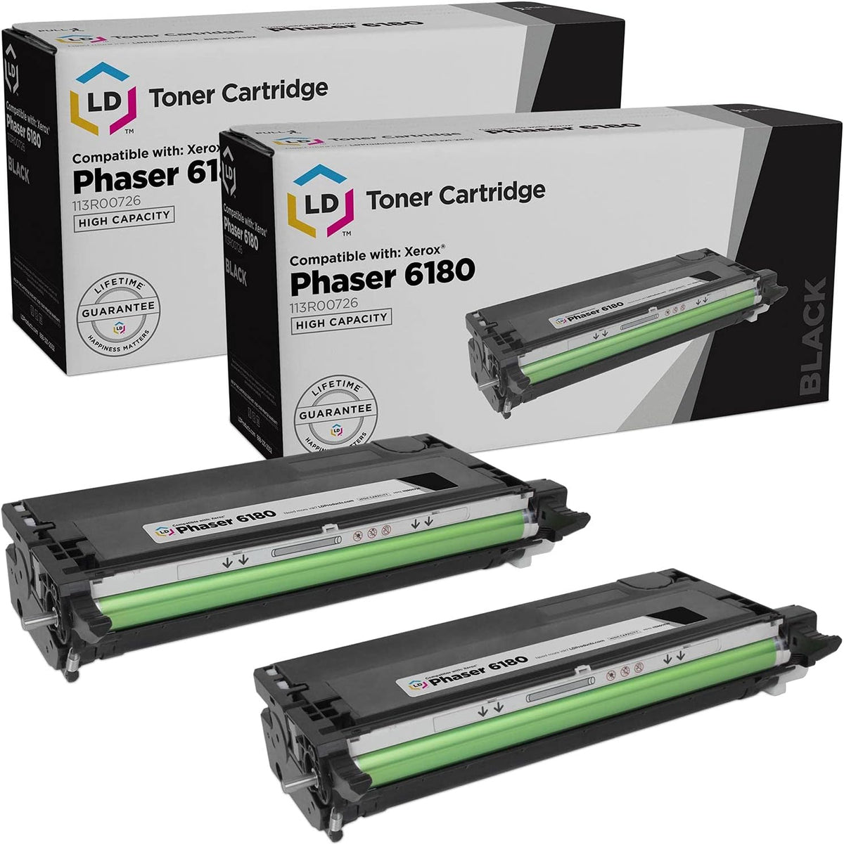 Remanufactured Toner Cartridge Replacement High Yield Black 2-Pack V715