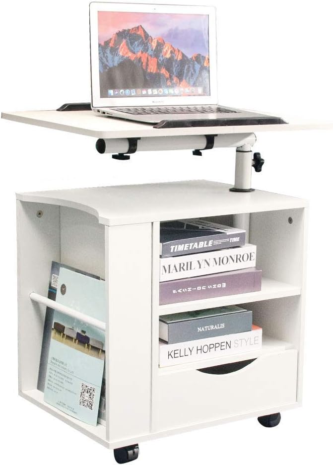 Beige Wooden Nightstand with Drawers O229833