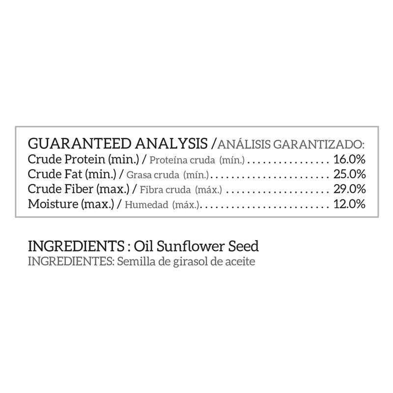 Black Oil Sunflower Seed Wild Bird Food P68185