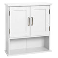 23 in. White Wall Cabinet with Open Shelf O74691