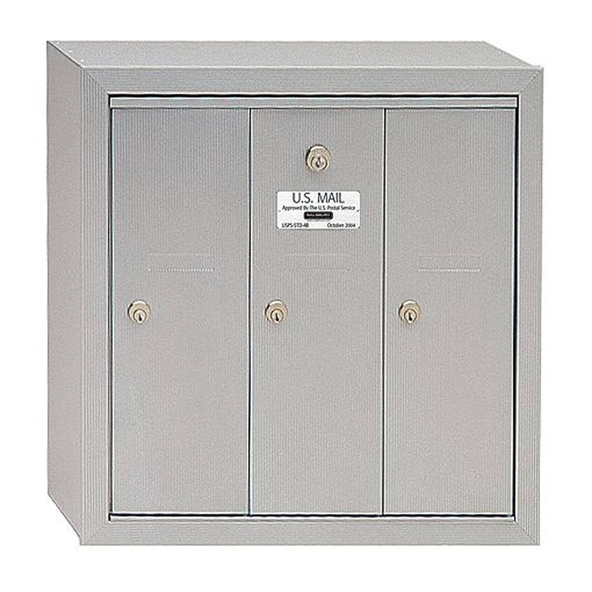 Aluminum 3 Door Vertical Mailbox E9484