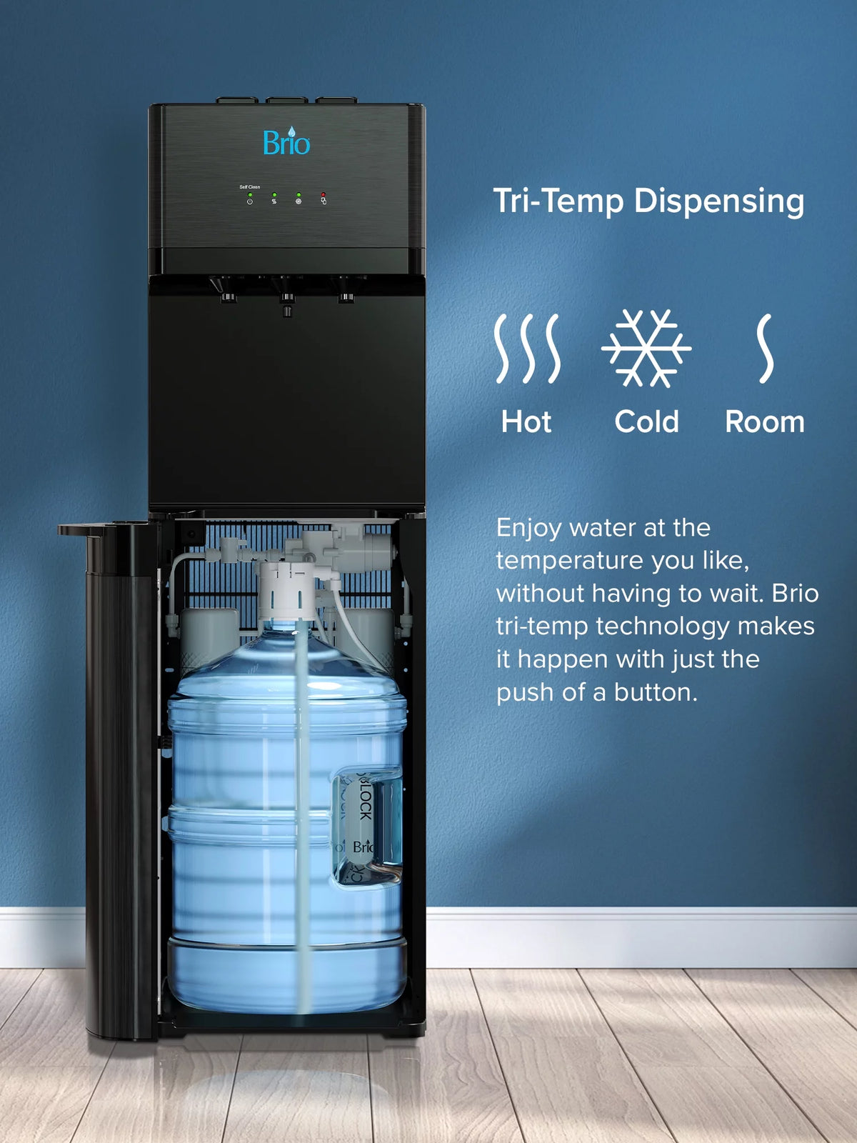 Self-Cleaning Bottom Loading Water Cooler Dispenser S55913