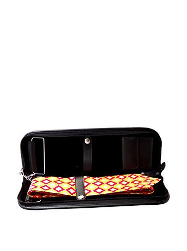 Leather Travel Tie Case - Black F166621