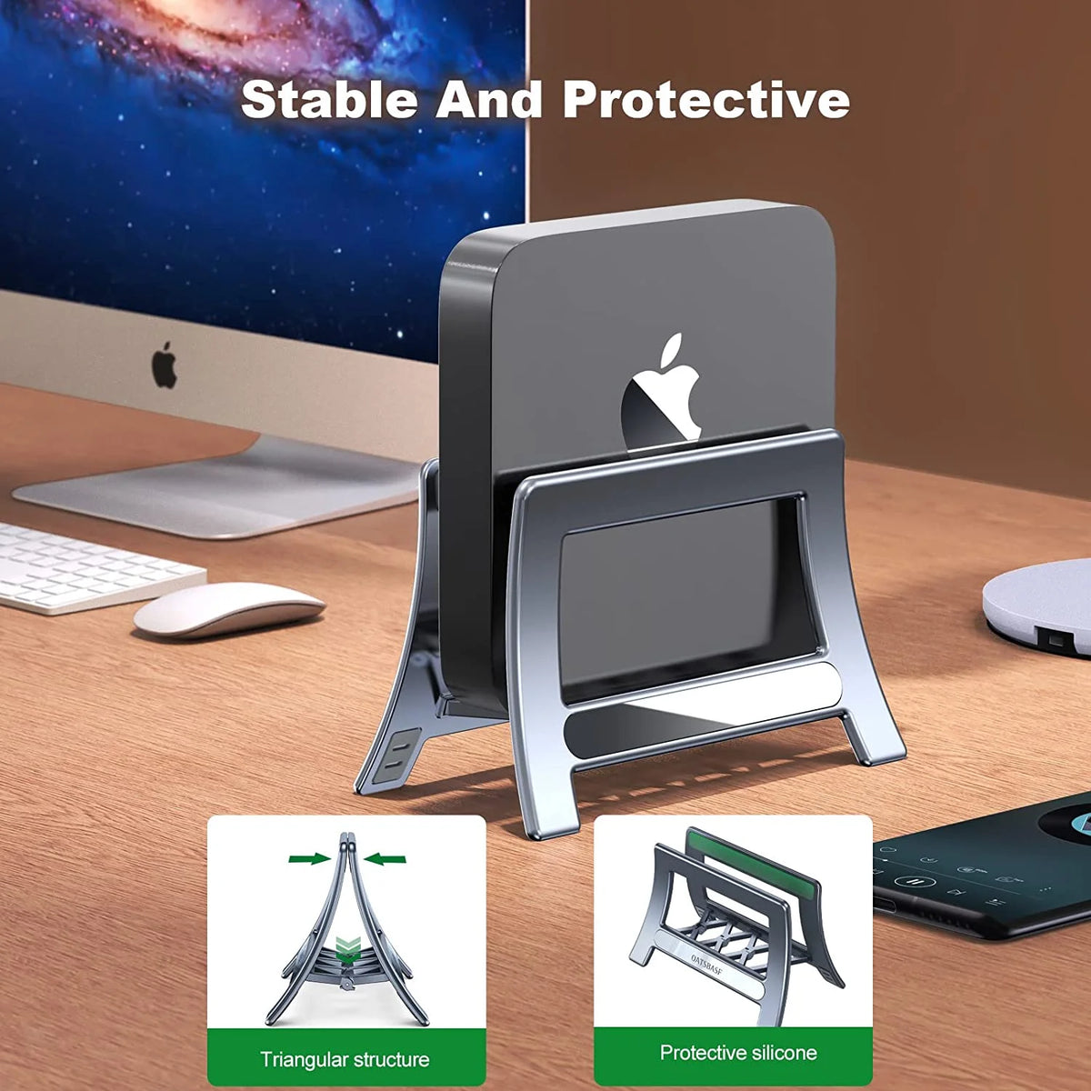 Vertical Laptop Stand with Auto Adjust Width V28697