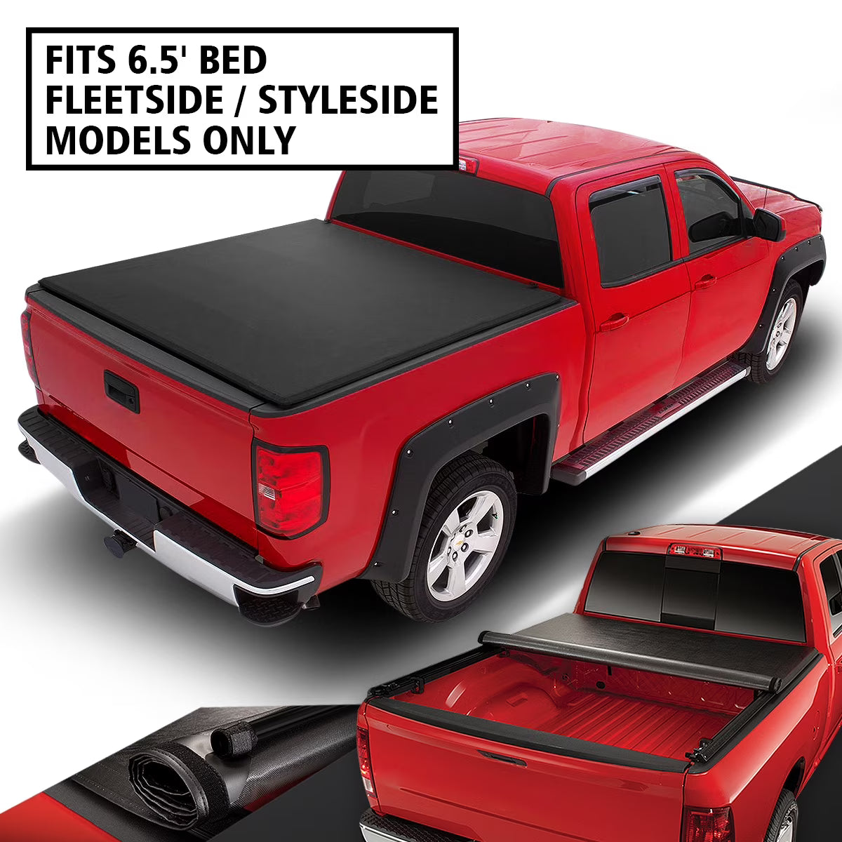 Roll-Up Soft Vinyl Tonneau Cover F858077