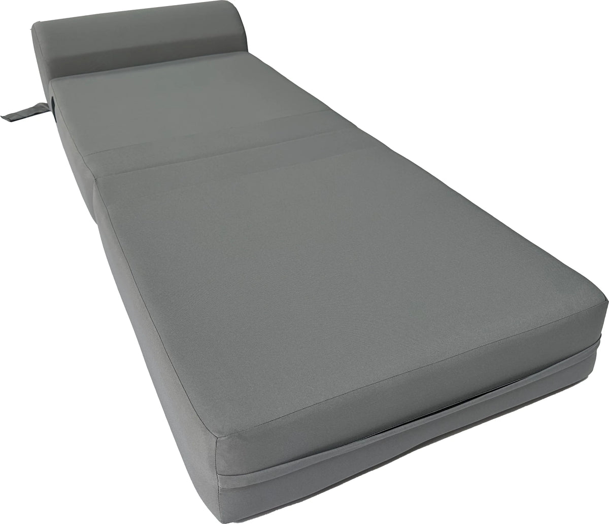Gray Folding Sleeper Chair Foam Bed D847632