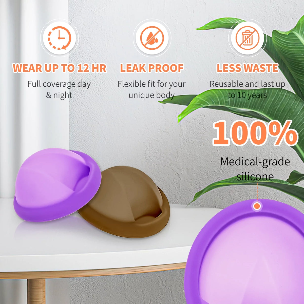 Menstrual Disc with 2 Reusable Menstrual Discs Y1211