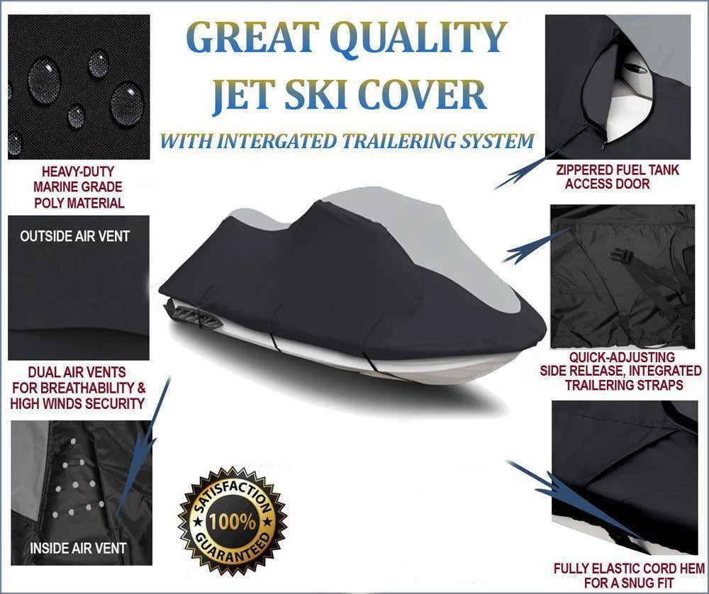 JETSKI Cover Compatible for Yamaha Wave Runner III / III GP Jet Ski PWC Cover 2 Seater A68088