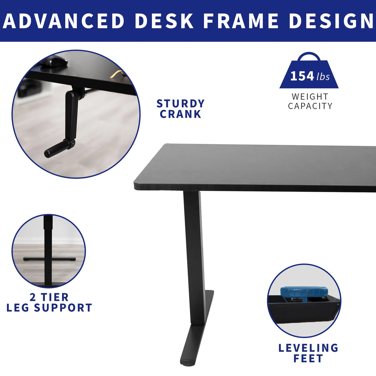 Manual 43” x 24” Stand Up Desk M234068