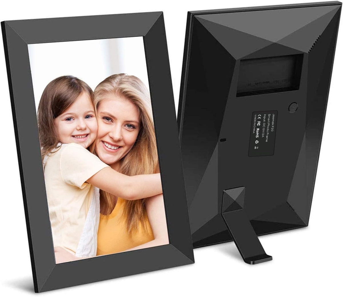 Black 8 Inch WiFi Digital Photo Frame Pack of 2 W141107