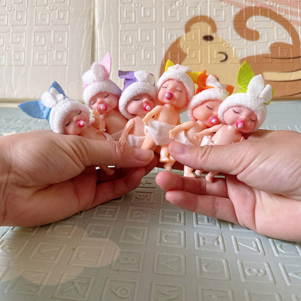 1Pc Simulated Mini Rabbit Dolls Dollhouse Accessories L914
