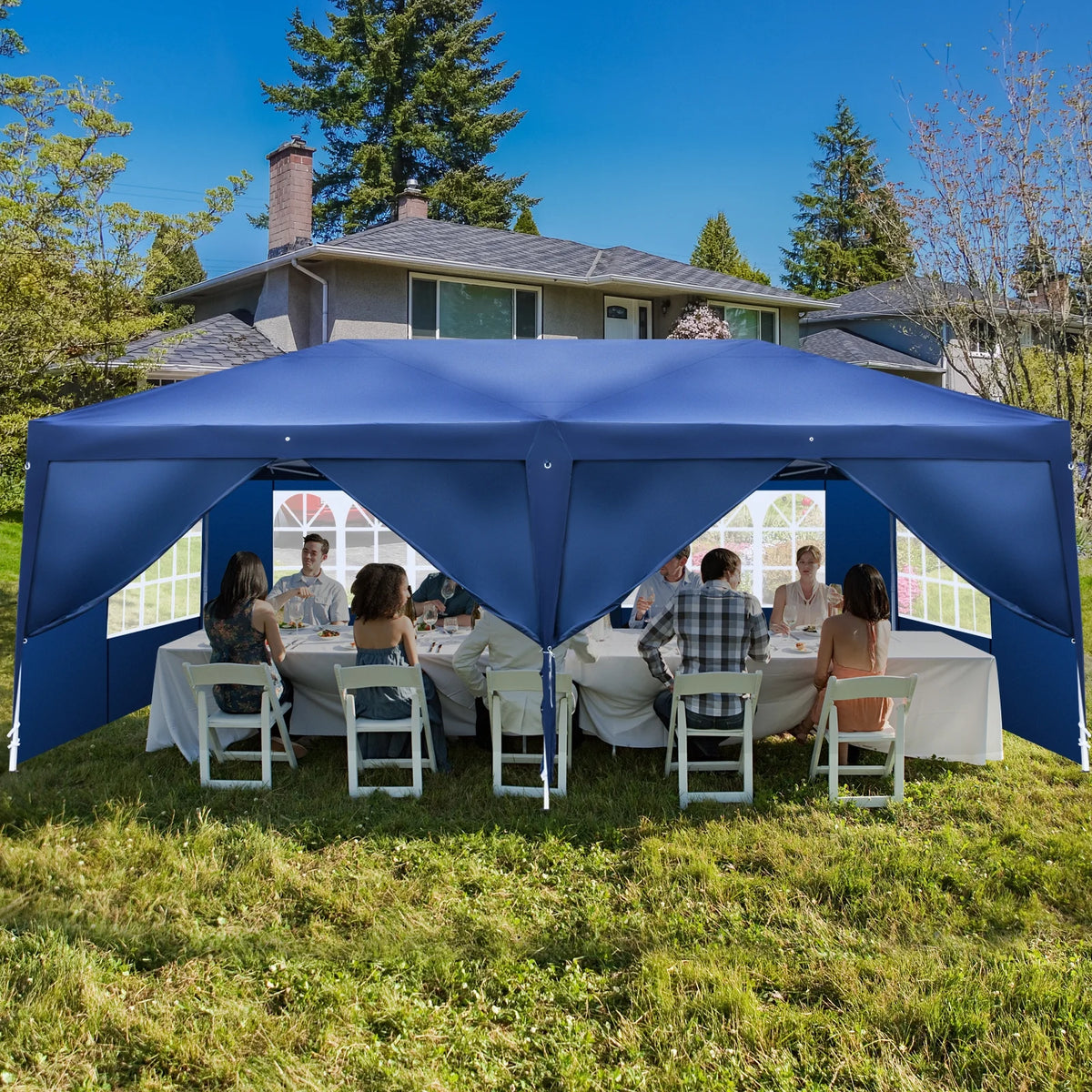 10'x20' Pop Up Canopy Tent with Carry Bag P7934