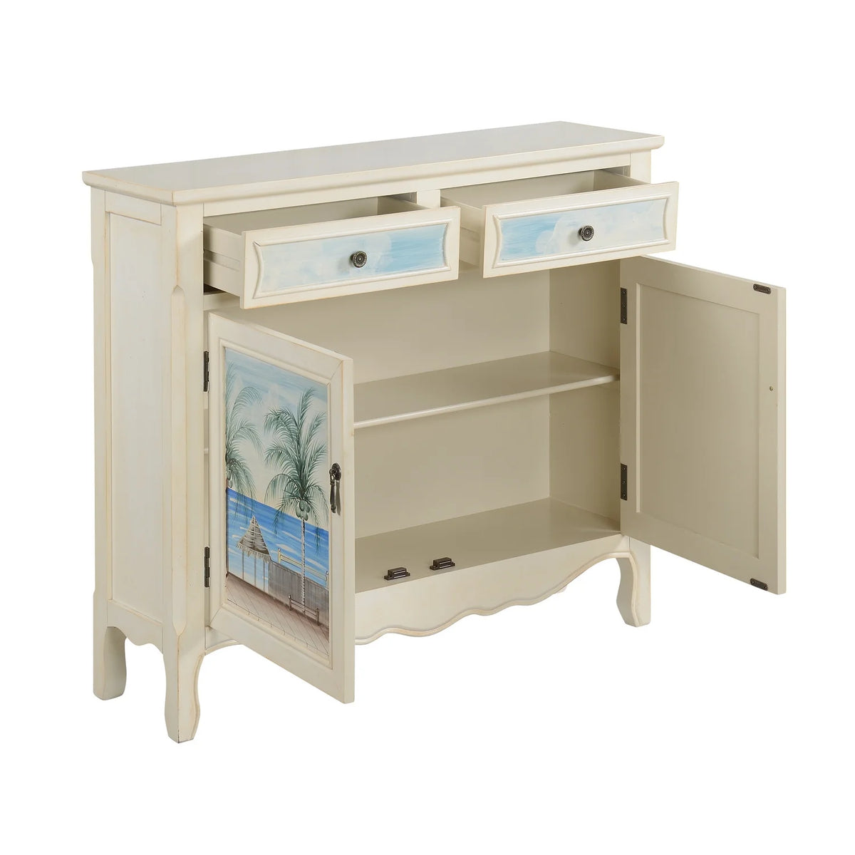 Two Drawer Two Door Cupboard T5728