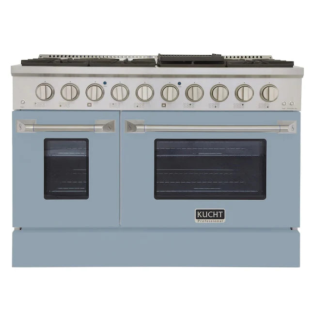 48 6.7 cu ft. Propane Gas Range in Light Blue D219593