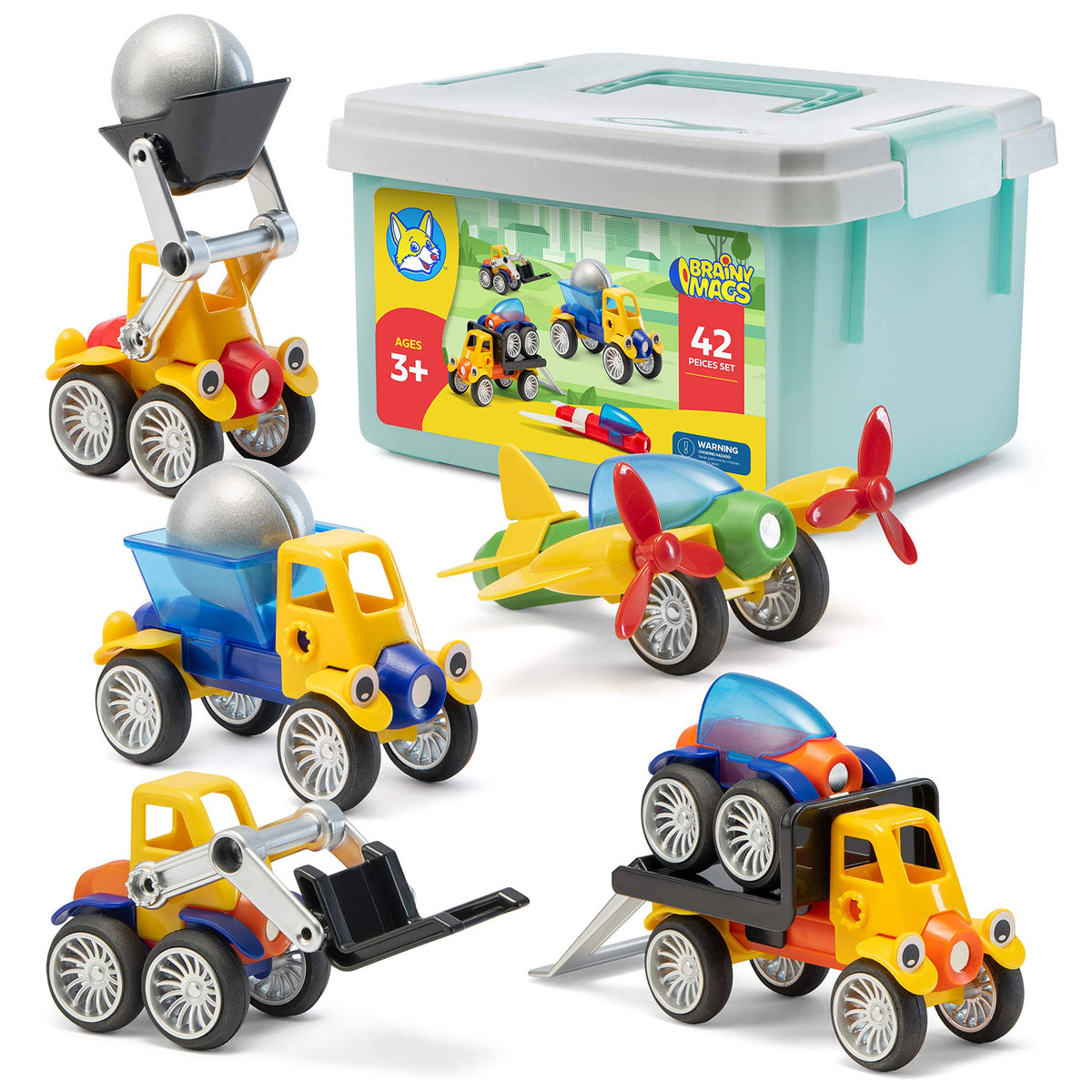 Magnetic Toy Cars Set L7320