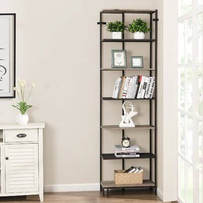 Gray Iron Corner Bookcase T811