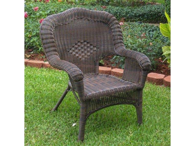 Mocha Wicker Resin Patio Chair M938