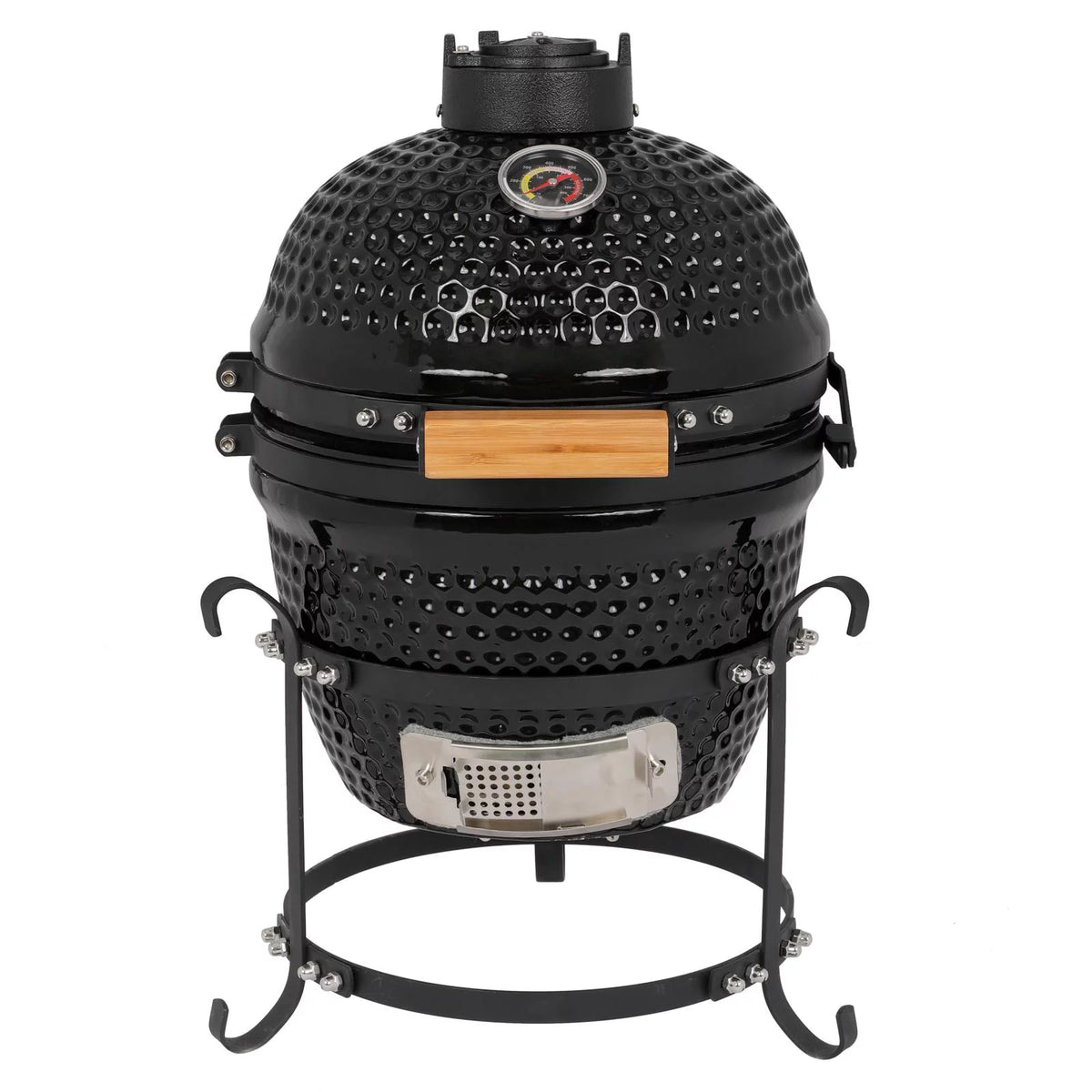 13in Round Ceramic Charcoal Grill Black X587593