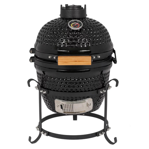 13in Round Ceramic Charcoal Grill Black X587593