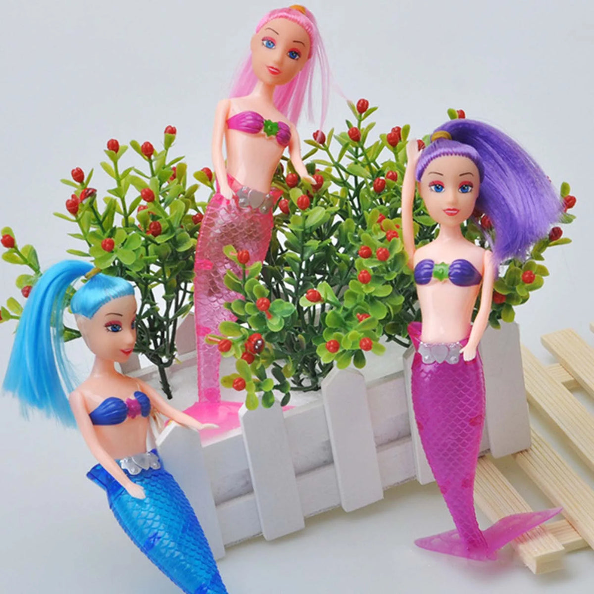 Realistic Mermaid Doll with Lighting Tail Bathtub Toy U35216