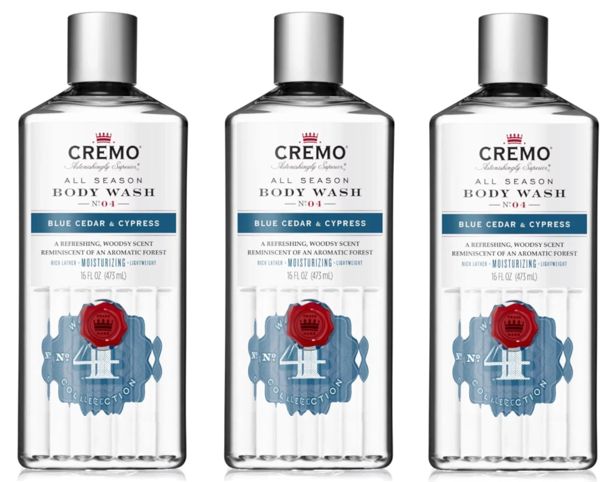 Blue Cedar & Cypress Body Wash 16 Fl. Oz. Pack of 3 Q7085