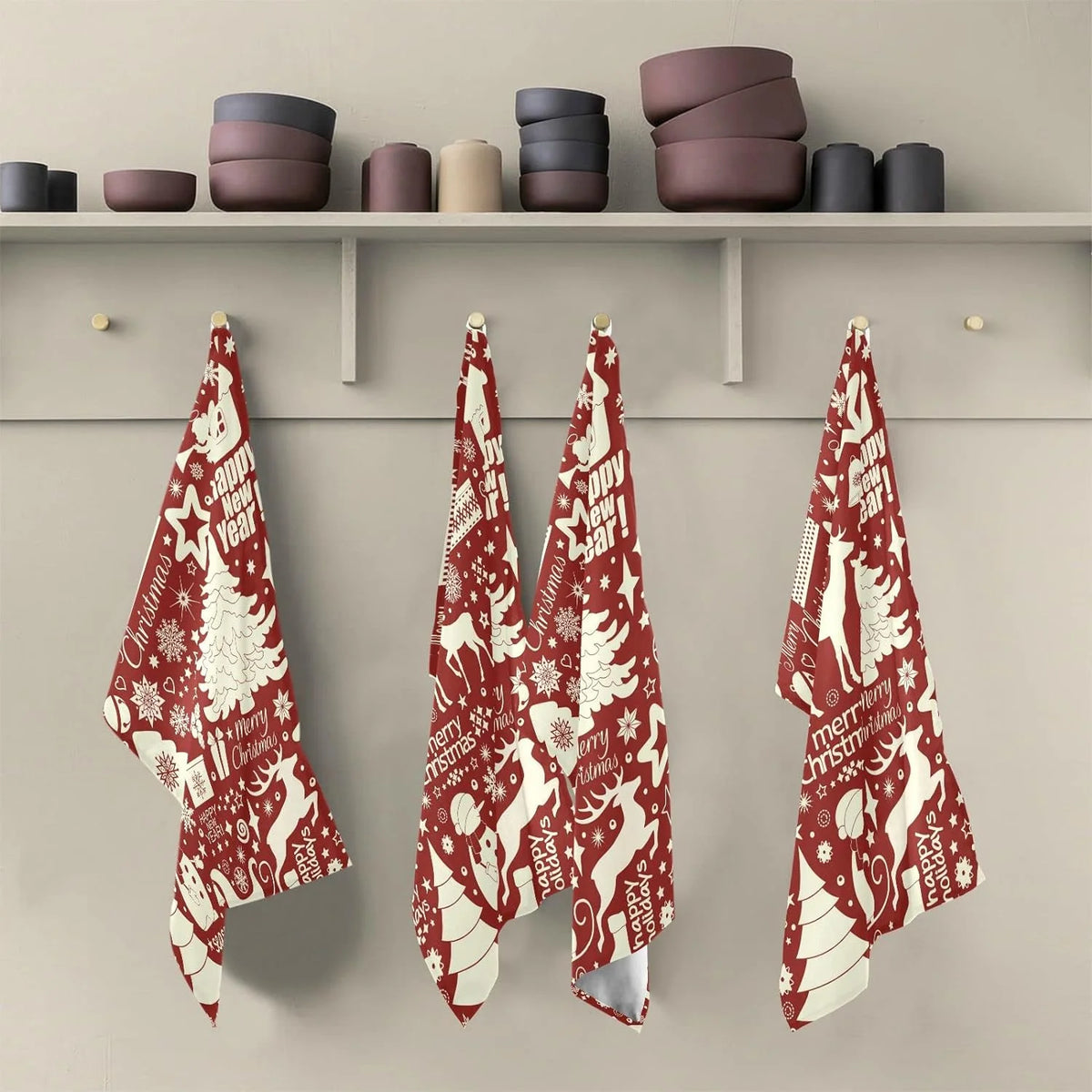 6Pcs Kitchen Dish Towel Set Q726828