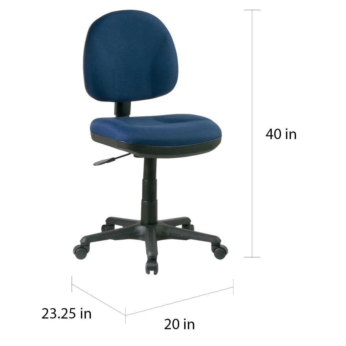 Burgundy Task Chair without Arms M2012