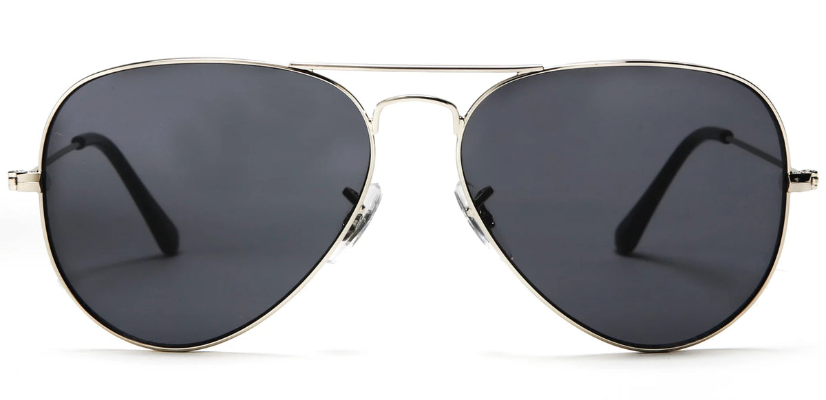 Classic Aviator Sunglasses Grey Lens H9958