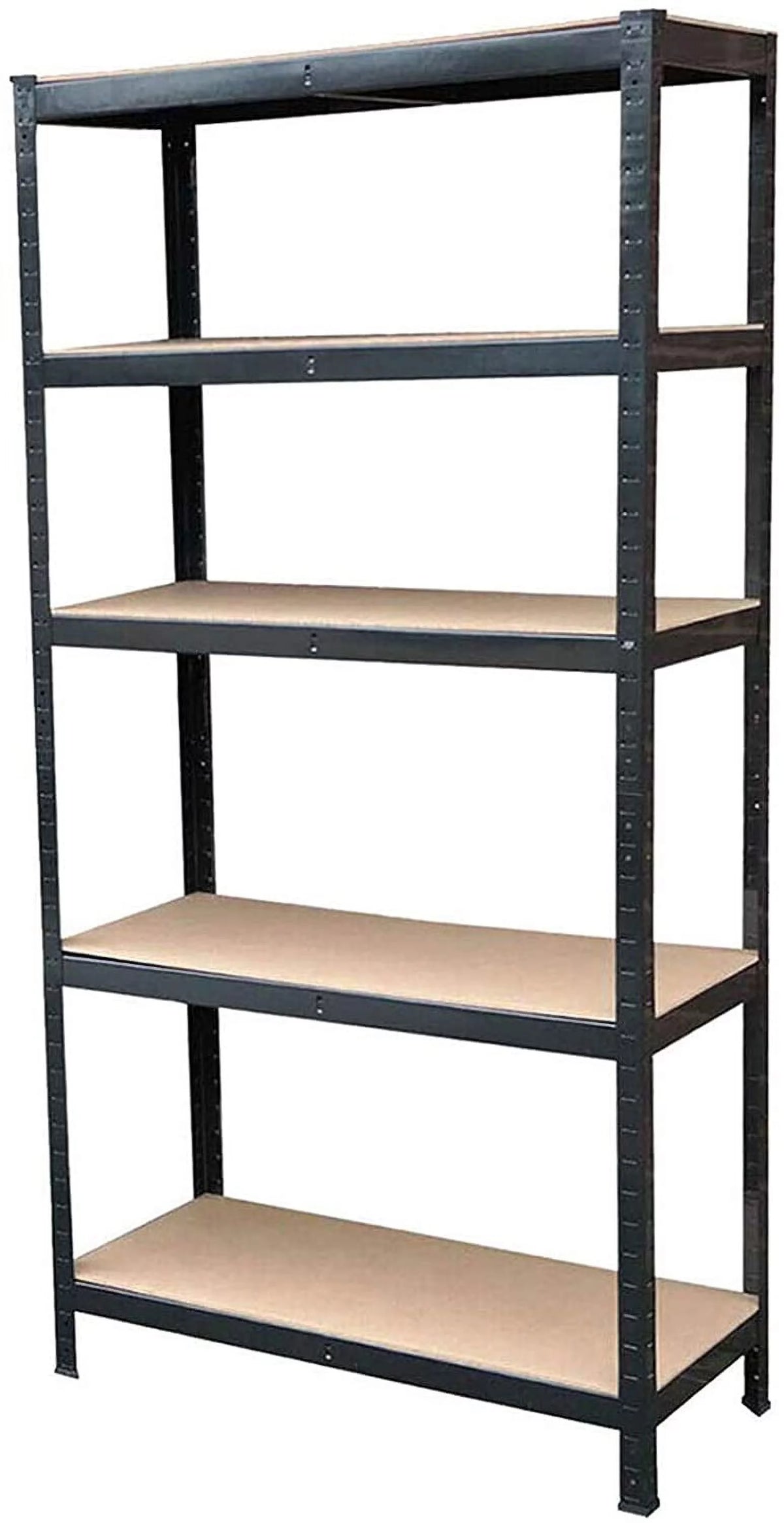 Steel Shelving Units 5 Tier Black Metal R750