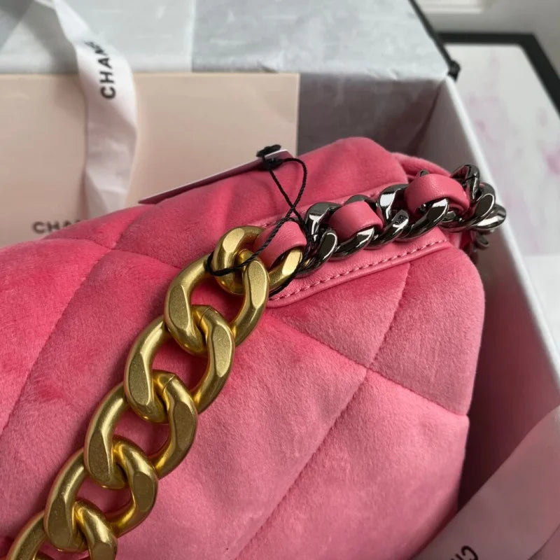 Large Velvet Flap Bag J80334