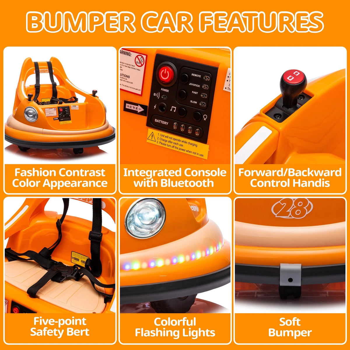 12V Battery Powered Bumper Car Ride on with Remote Control Q6913