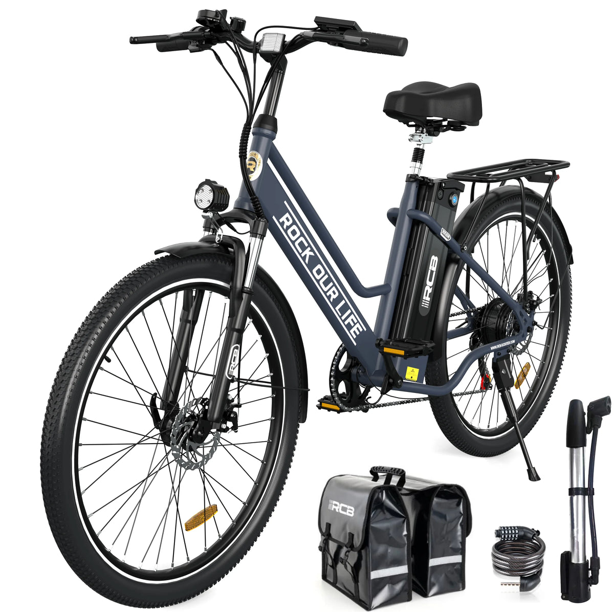 500W 26 Electric Bike with 36V/12 Ah Removable Battery F177