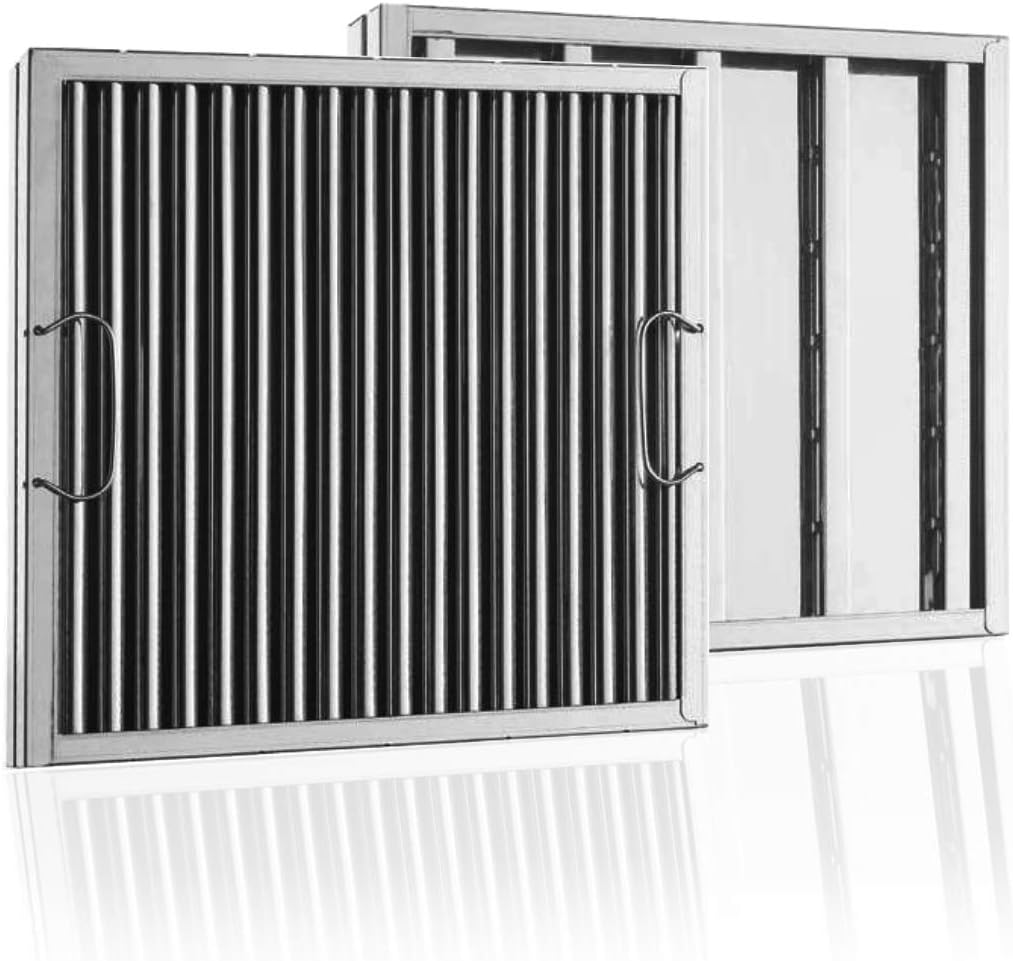 16 x 16 Stainless Steel Baffle Restaurant Hood Filter F280746